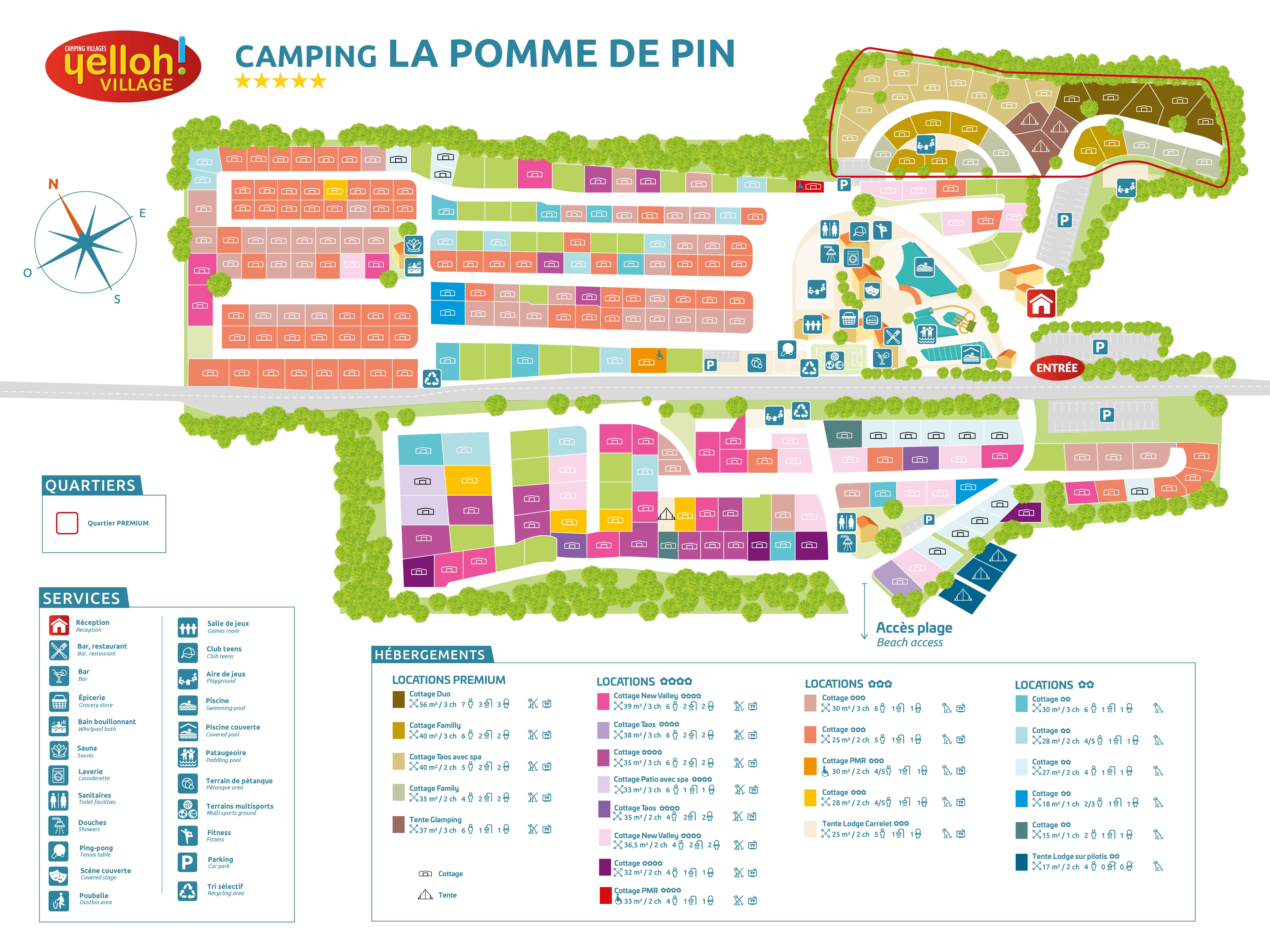 Camping La Pomme De Pin Camping Pays De La Loire 4 Stars